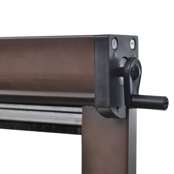 Hnedá rolovacia sieťka proti hmyzu na okno 80 x 170 cm