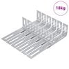 vidaXL Proti&scaron;mykov&yacute; držiak 1268 Strieborn&aacute; 74,5 x 15 x 32 mm Železo