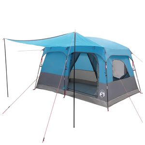 vidaXL Rodinn&yacute; stan 8-miestny Modr&aacute; Polyester