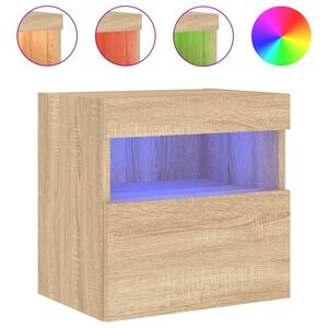 vidaXL TV n&aacute;stenn&aacute; skrinka s LED svetlami dub sonoma 40x30x40 cm