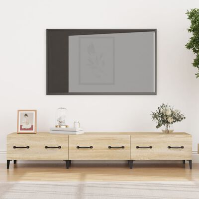 vidaXL TV skrinka vo farbe dubu sonoma 150x34,5x30 cm spracované drevo