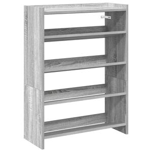 vidaXL Reg&aacute;l na top&aacute;nky siv&yacute; sonoma 60x25x81 cm kompozitn&eacute; drevo