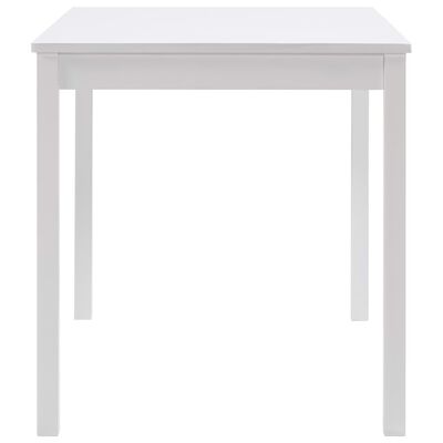 vidaXL Jedálenský stôl, biely 140x70x73 cm, borovicové drevo
