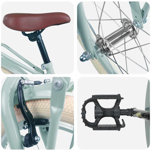 vidaXL Detsk&eacute; Kolo 20 Palcov pre vek 6-11 rokov Svetlo zelen&aacute;