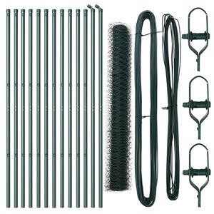 vidaXL Stĺp na plot. Zelen&aacute;