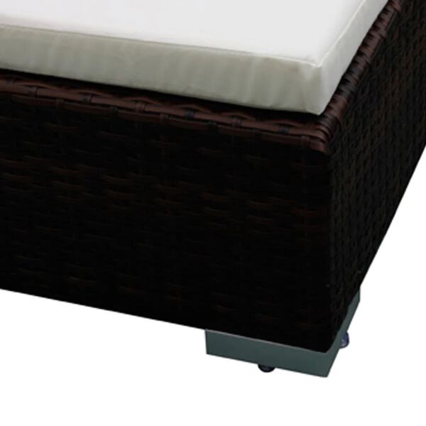 vidaXL 8-dielna z&aacute;hradn&aacute; sedacia s&uacute;prava s podložkami, polyratan,hned&aacute;