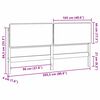 vidaXL Čal&uacute;nen&eacute; čelo postele s čelnou doskou Pr&iacute;rodn&aacute; a čierna 200 cm