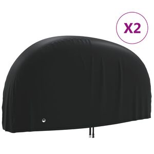 vidaXL Obaly na bicykel 2 ks 200x70x110 cm, 190T oxfordsk&aacute; l&aacute;tka