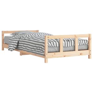 vidaXL R&aacute;m detskej postele 90x200 cm mas&iacute;vna borovica