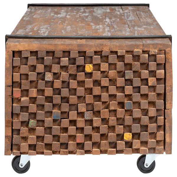 vidaXL Konferenčn&yacute; stol&iacute;k 110x45x38 cm t&iacute;kov&yacute; mas&iacute;v