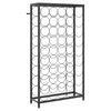 vidaXL Stojan na v&iacute;no na 45 flia&scaron; čierny 54x18x100 cm kovan&eacute; železo