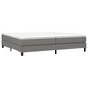 vidaXL Boxspring posteľ s matracom tmavosivá 200x200 cm látka