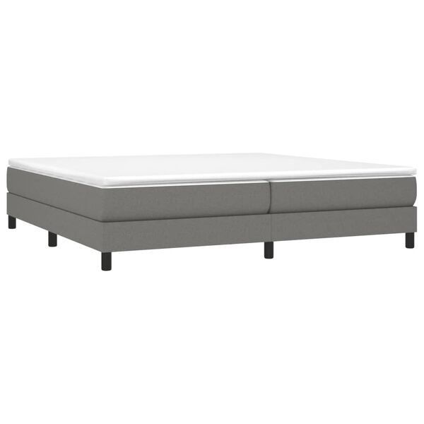 vidaXL Boxspring posteľ s matracom tmavosivá 200x200 cm látka