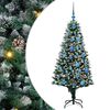 vidaXL Umel&yacute; vianočn&yacute; stromček Zelen&aacute; 150 cm PVC a Oceľ a Plast