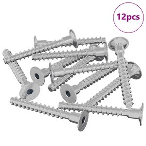 vidaXL Skrutka 12 pcs Zinkovan&yacute; 5 x 40 mm Železo