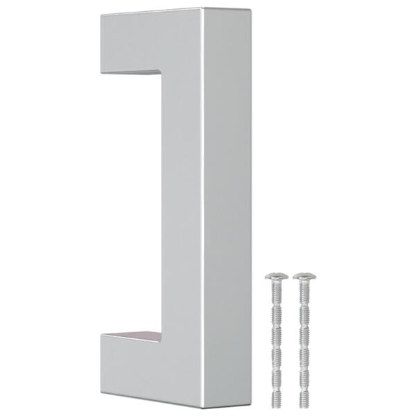 vidaXL Rukov&auml;te na skrinku 20 ks strieborn&eacute; 64 mm nehrdzavej&uacute;ca oceľ