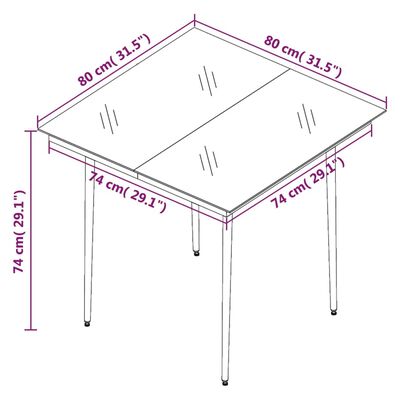 vidaXL 5-dielny vonkajší jedálenský set so sedákmi polyratan a sklo