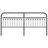 vidaXL Kovov&eacute; n&aacute;hradn&eacute; čelo postele čierne 200 cm