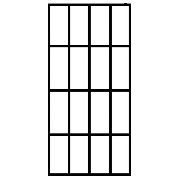 vidaXL Sprchová zástena walk-in, matné tvrdené sklo 90x195 cm