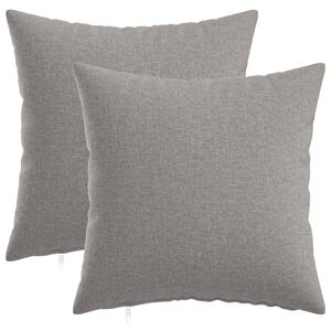 vidaXL Poťah na podložku 2 ks HEERLEN Obl&aacute; &scaron;ed&aacute; 30 x 30 cm L&aacute;tka