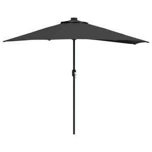 vidaXL Z&aacute;hradn&yacute; slnečn&iacute;k 294 x 150 x 224 cm Polyester a oceľ Čierna