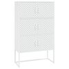 vidaXL Vysok&aacute; skrinka biela 80x35x135 cm oceľ