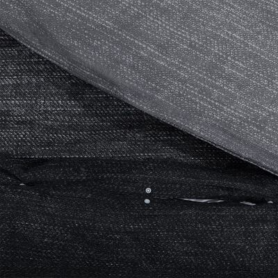 vidaXL Súprava obliečok na paplón tmavosivá 225x220 cm bavlna