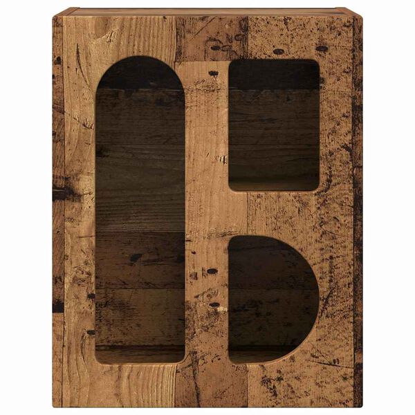 vidaXL Nočn&yacute; stol&iacute;k Star&eacute; drevo 40 x 35 x 50 cm Kompozitn&eacute; drevo