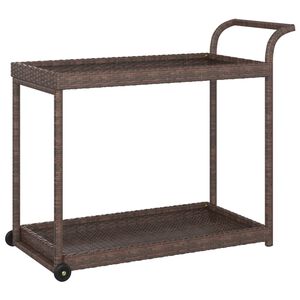 vidaXL Barov&yacute; voz&iacute;k hned&yacute; 100x45x83 cm polyratan