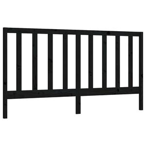 vidaXL Čelo postele čierne 186x4x100 cm mas&iacute;vna borovica
