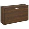 vidaXL Lavica na top&aacute;nky hned&yacute; dub 80x24x45 cm spracovan&eacute; drevo