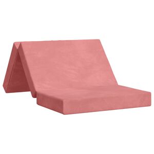 vidaXL Skladacia pohovka na span&iacute; 100 x 67 x 45 cm Ružov&aacute;