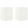 vidaXL Stojan na rastliny 2 pcs Biela 30 x 30 x 40 cm Oceľ