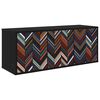 vidaXL N&aacute;stenn&yacute; TV kabinet OMMEN 102 x 33 x 40 cm Čierny dub