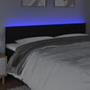 vidaXL Čelo postele s LED čierne 180x5x78/88 cm l&aacute;tka
