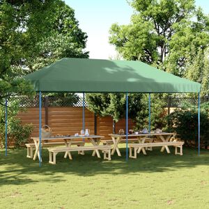 vidaXL Skladac&iacute; pop-up p&aacute;rty stan zelen&yacute; 580x292x315 cm