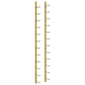 vidaXL N&aacute;stenn&yacute; stojan na v&iacute;no na 12 flia&scaron; zlat&yacute; železn&yacute;