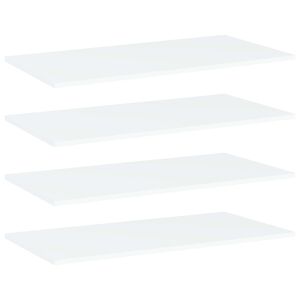vidaXL Pr&iacute;davn&eacute; police 4 ks, biele 80x40x1,5 cm, kompozitn&eacute; drevo