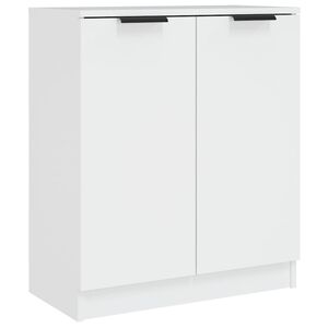 vidaXL Komoda biela 60x30x70 cm spracovan&eacute; drevo