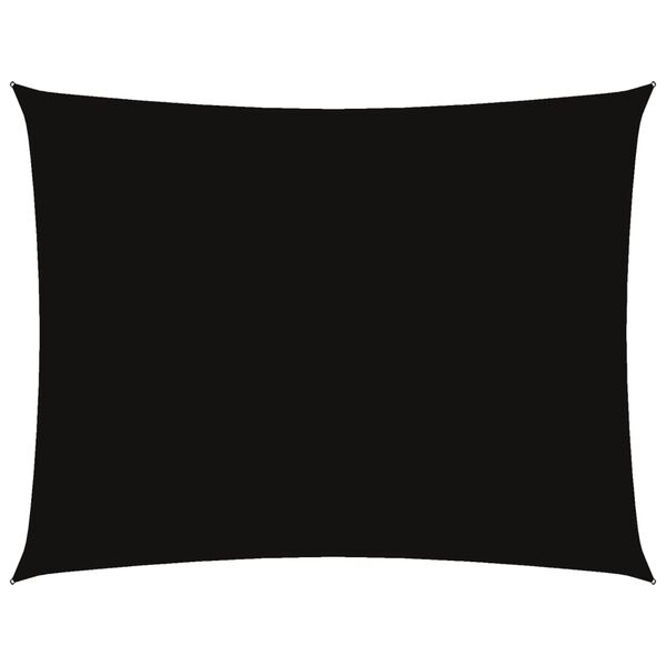 vidaXL Tieniaca plachta oxfordská látka obdĺžniková 6x7 m čierna