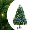vidaXL Umel&yacute; vianočn&yacute; stromček 120 cm 150 LED Tepl&aacute; biela PVC a oceľ