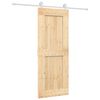 vidaXL Posuvn&eacute; dvere Pr&iacute;rodn&aacute; a biela 80 x 210 cm