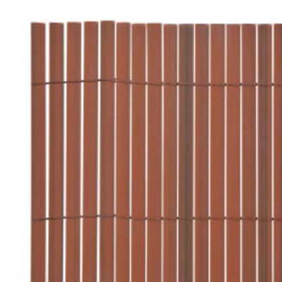 vidaXL Obojstranný záhradný plot 90x400 cm hnedý
