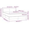 vidaXL Boxspring posteľ s matracom kapuč&iacute;nov&aacute; 140x190 cm umel&aacute; koža