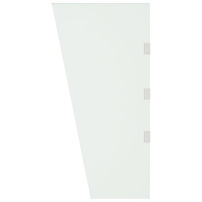 vidaXL Bočný panel pre striešku dverí priehľadný 50x100cm tvrdené sklo