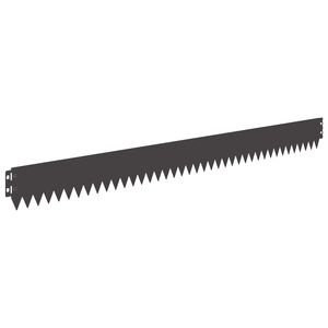 vidaXL Obrubn&iacute;k tr&aacute;vnika 30 ks 103 x 10 cm Oceľ Čierna