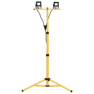 vidaXL LED reflektor so stat&iacute;vom 2x10 W studen&eacute; biele svetlo