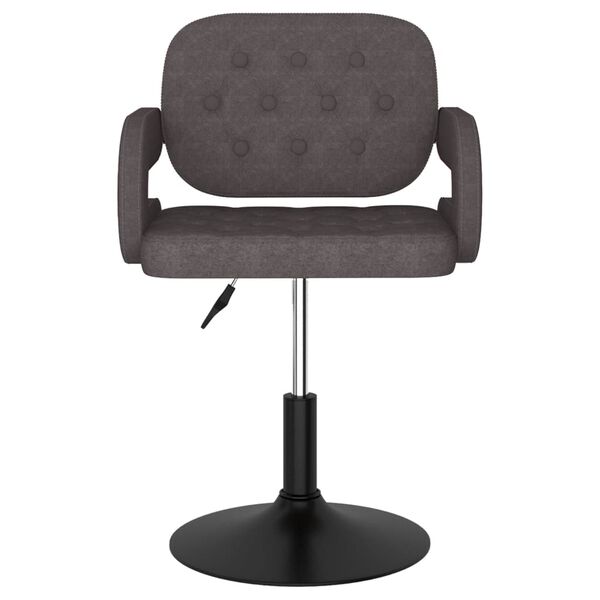 vidaXL Barov&aacute; stolička sivohned&aacute; l&aacute;tkov&aacute;