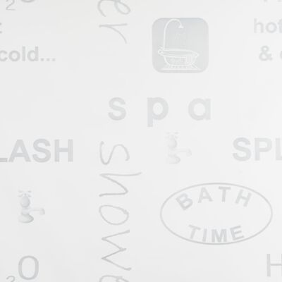 vidaXL Sprchová roleta, 120x240 cm, vzor so slovami