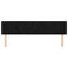 vidaXL Čelo postele so z&aacute;hybmi čierne 203x16x78/88 cm zamat